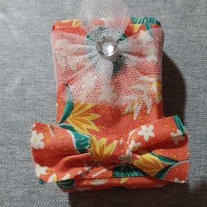 Floral Homemade DIY with Bow and Gem
